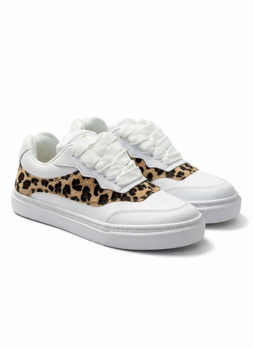 Zapatillas Tahima mujer con detalles animal print – suela ultraliviana y plantilla confort