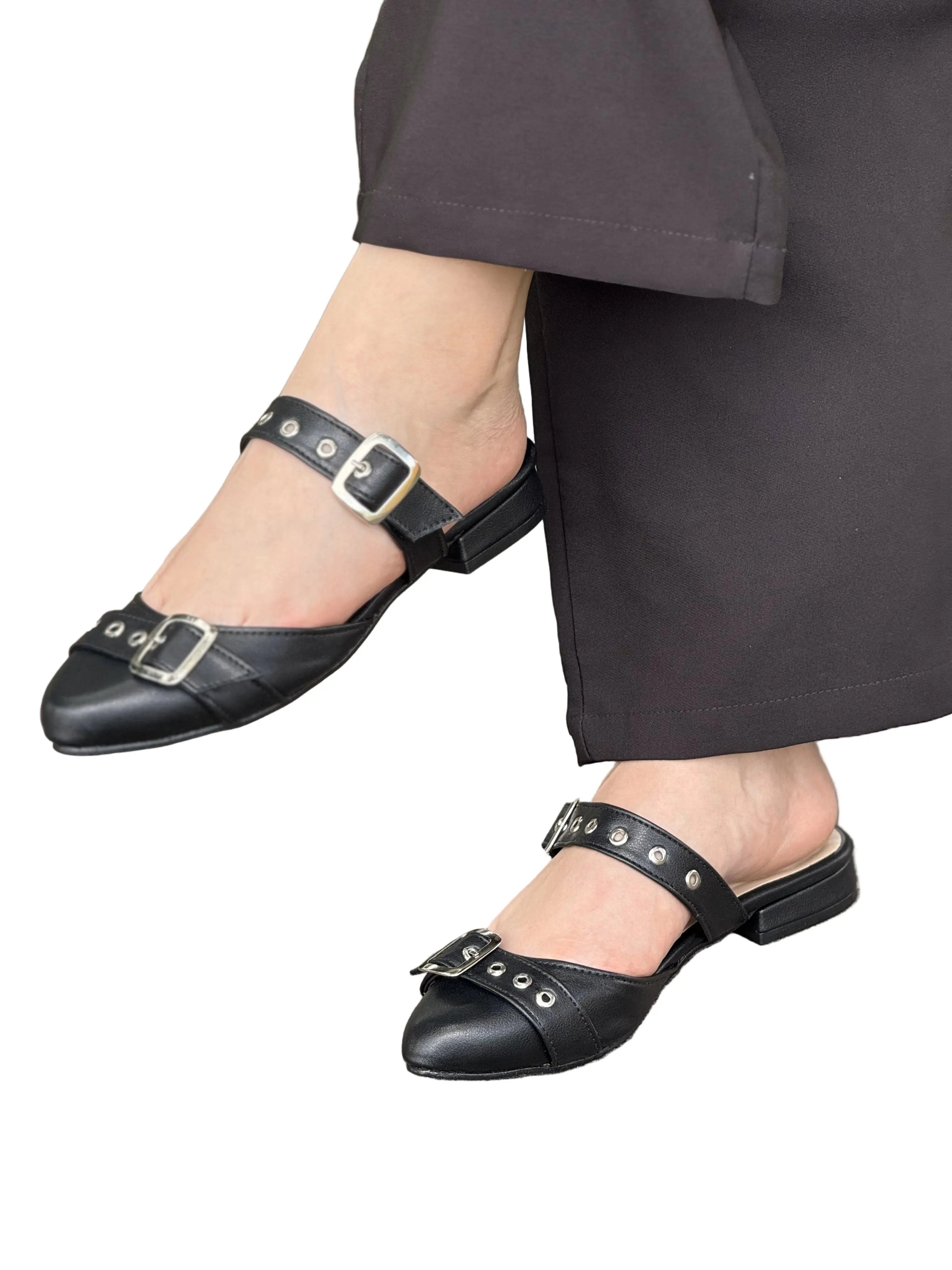 Baleta Dama con Tacón y Hebilla – Calzado Femenino Elegante para Toda Ocasión BALETA REF TM01