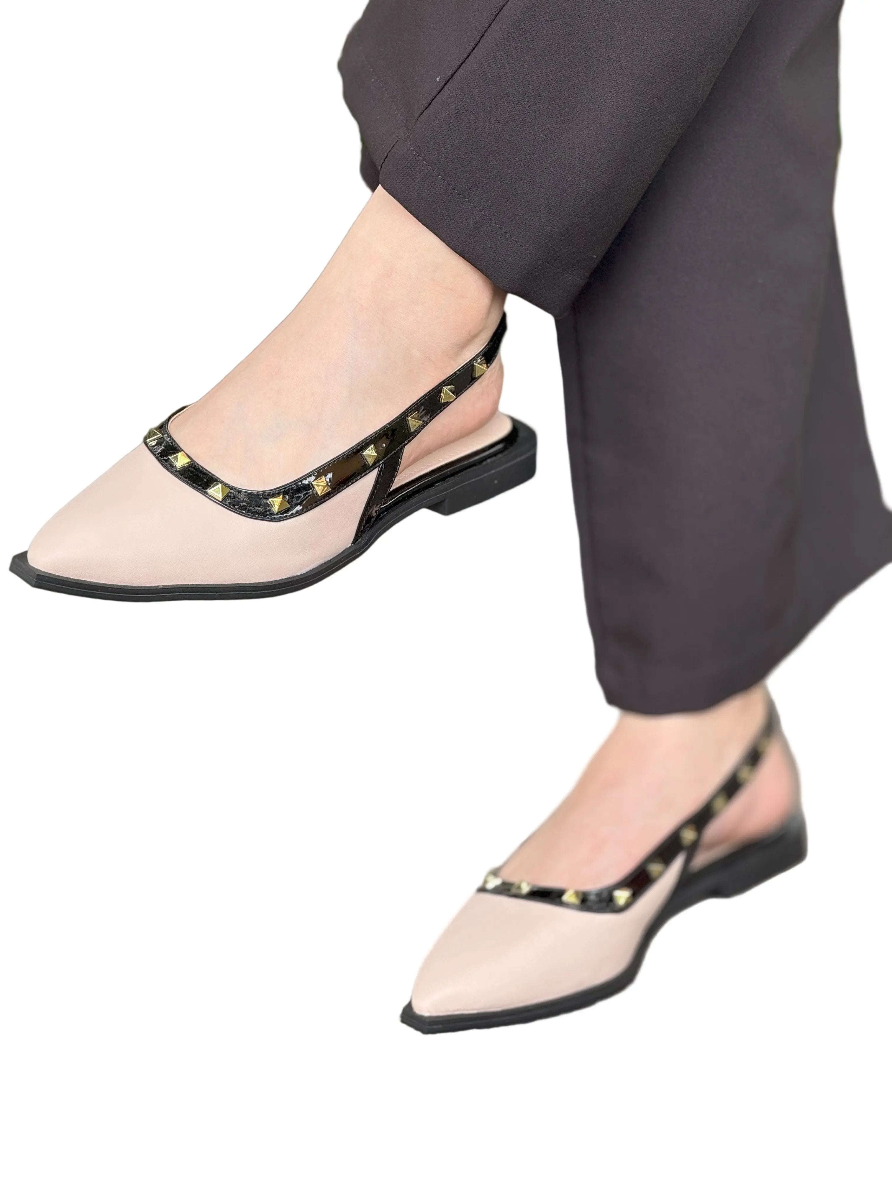 Baleta de Mujer con Taches – Calzado Femenino Chic y Cómodo para Toda Ocasión BALETA REF TM02 MEDI