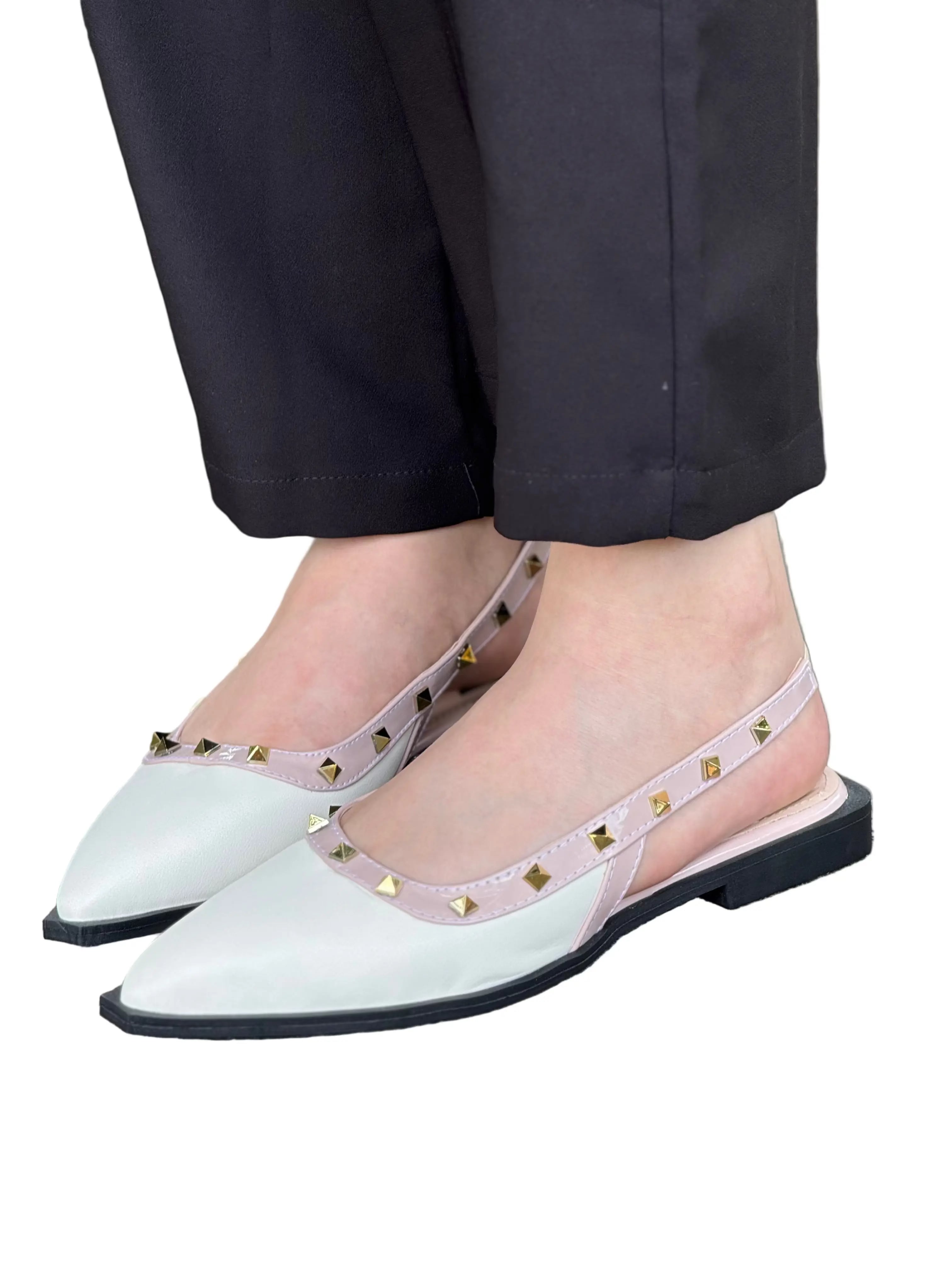 Baleta de Mujer con Taches – Calzado Femenino Chic y Cómodo para Toda Ocasión BALETA REF TM02 MEDI